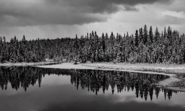 Photographie intitulée "Winter Storm" par John Pingree, Œuvre d'art originale, Photographie numérique