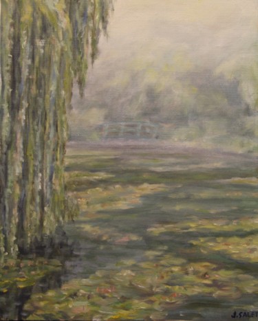 Peinture intitulée "Giverny - effet de…" par Julien Salette, Œuvre d'art originale, Huile Monté sur Châssis en bois