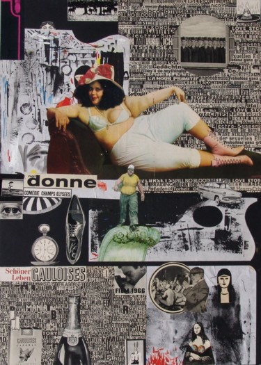 Collages titled "Donna e mobile" by Jaroslav Seibert, Original Artwork