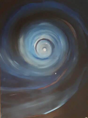 Painting titled "cyclone" by J Van Ginneken, Original Artwork, Acrylic