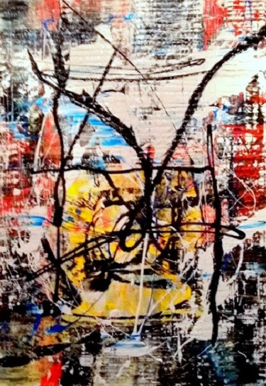 Картина под названием "Proud" - Marcel Van Vliet, Подлинное произведение искусства, Акрил Установлен на Деревянная панель