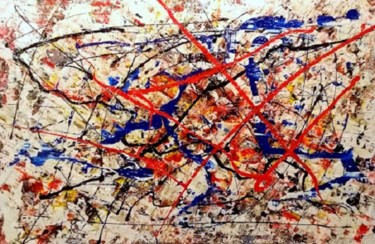 Painting titled "Fight for Freedom" by Marcel Van Vliet, Original Artwork, Acrylic Mounted on Wood Panel