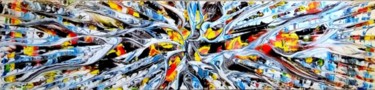 Картина под названием "Strom XL" - Marcel Van Vliet, Подлинное произведение искусства, Акрил Установлен на Деревянная панель