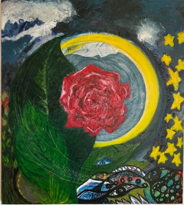 Painting titled "Creation" by Ja Na, Original Artwork, Acrylic