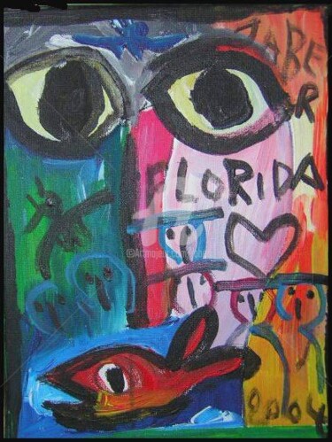Painting titled "Florida" by Monsieur Jaber, Original Artwork