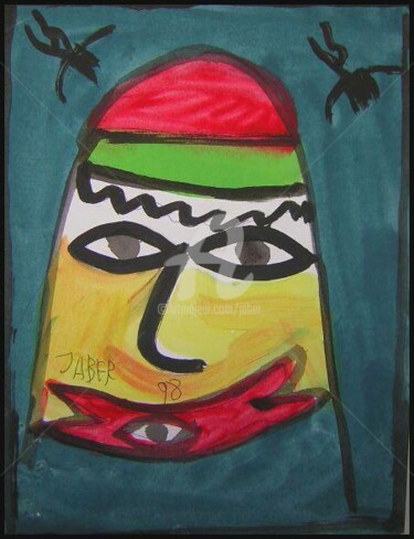 Peinture intitulée "Fatma" par Monsieur Jaber, Œuvre d'art originale, Autre