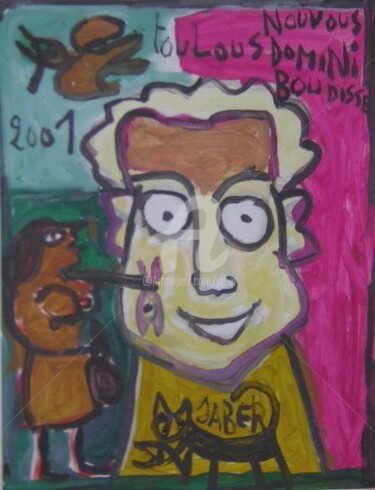 Peinture intitulée "ou est Jospin" par Monsieur Jaber, Œuvre d'art originale