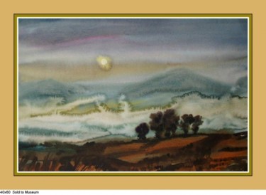 Autumn landscape Картина под названием "Autumn landscape" - Valeriu Jabinschi, Подлинное произведение искусства,