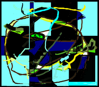Pittura intitolato "RHYTHM digitale art" da Jac Ansems, Opera d'arte originale, Altro