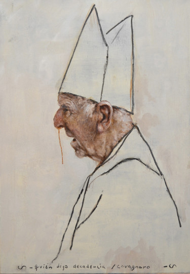 Pintura titulada "Quién dijo  decaden…" por Antonio Cavagnaro, Obra de arte original, Oleo
