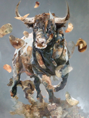 Pintura titulada "El toro" por Antonio Cavagnaro, Obra de arte original, Oleo