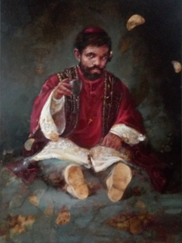 Pintura titulada "El  Papa Enano" por Antonio Cavagnaro, Obra de arte original, Oleo