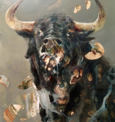 Pintura titulada "Toro" por Antonio Cavagnaro, Obra de arte original, Oleo