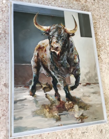 Pintura titulada "El Toro ll" por Antonio Cavagnaro, Obra de arte original, Oleo