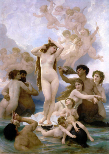 Цифровое искусство под названием "The Birth of Venus…" - Jacildo Silva, Подлинное произведение искусства, Цифровая живопись