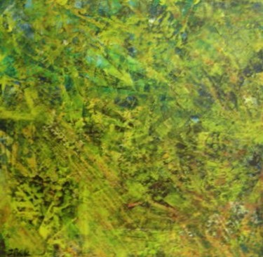 Pintura intitulada "brousse" por Jack, Obras de arte originais, Óleo