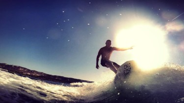 Photographie intitulée "le surfeur" par Jacques Veinante (jackart), Œuvre d'art originale