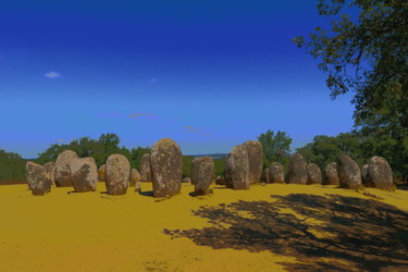 Photography titled "des menhirs au port…" by Jacques Veinante (jackart), Original Artwork