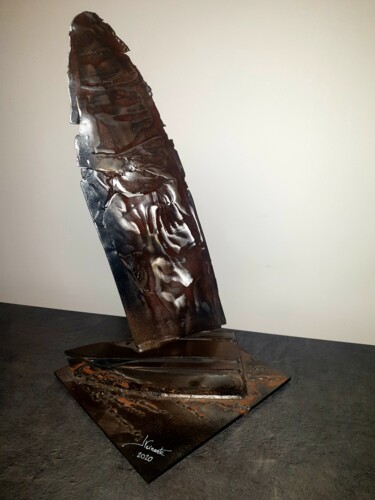 Skulptur mit dem Titel "voilier en acier ap…" von Jacques Veinante (jackart), Original-Kunstwerk, Metalle