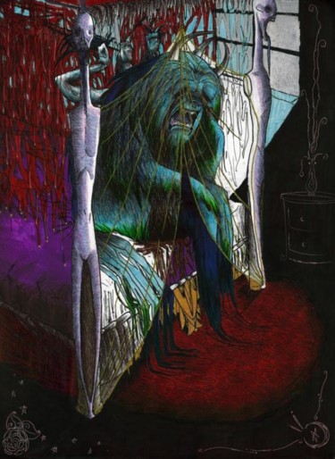 Digital Arts titled "Monster" by Jack-Caine Silverman, Original Artwork