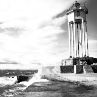 Photography titled "PORT_VENDRES_NB" by Jackdan66, Original Artwork, Manipulated Photography