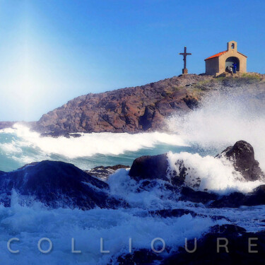 Photographie intitulée "Chapelle de Colliou…" par Jackdan66, Œuvre d'art originale, Photographie manipulée