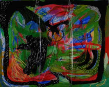 Peinture intitulée "Réponse miroir" par Jacki Marechal, Œuvre d'art originale, Autre