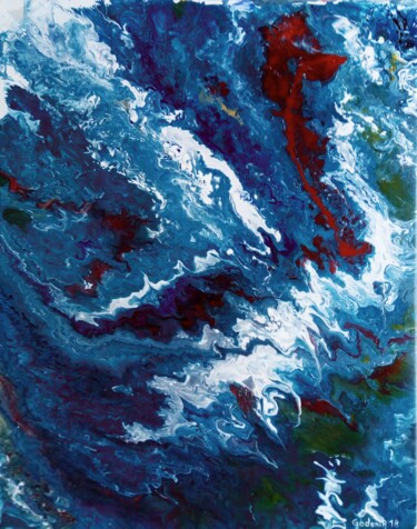 Malerei mit dem Titel "LITTORAL" von Jackie Godenir, Original-Kunstwerk, Acryl