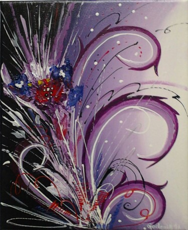 Malerei mit dem Titel "CROSSES" von Jackie Godenir, Original-Kunstwerk, Acryl