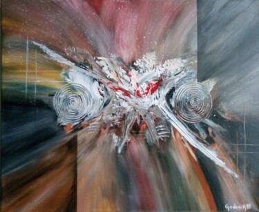 Painting titled "TURBO" by Jackie Godenir, Original Artwork, Acrylic