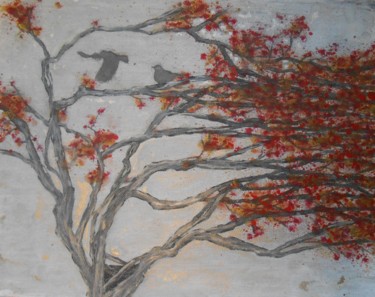 Painting titled "autumn-study-with-f…" by Josh Honeyman, Original Artwork