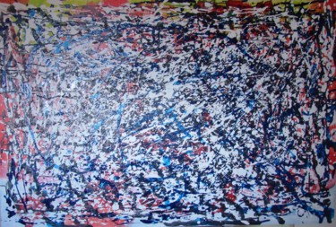 Peinture intitulée "hommage a jackson p…" par Jack Mast, Œuvre d'art originale, Acrylique