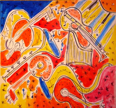 Peinture intitulée "orquestra II" par Jack Mast, Œuvre d'art originale, Acrylique