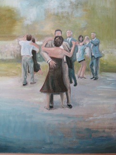 Peinture intitulée "Les danseurs" par Jacky Bellaguet, Œuvre d'art originale