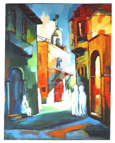 Peinture intitulée "Alger-la-kasba.jpg" par Jacky Dumergue, Œuvre d'art originale