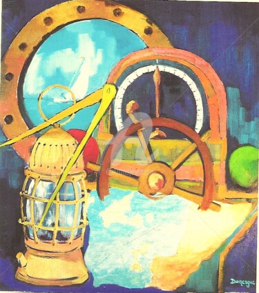 Peinture intitulée "Garde-le-cap-matelo…" par Jacky Dumergue, Œuvre d'art originale