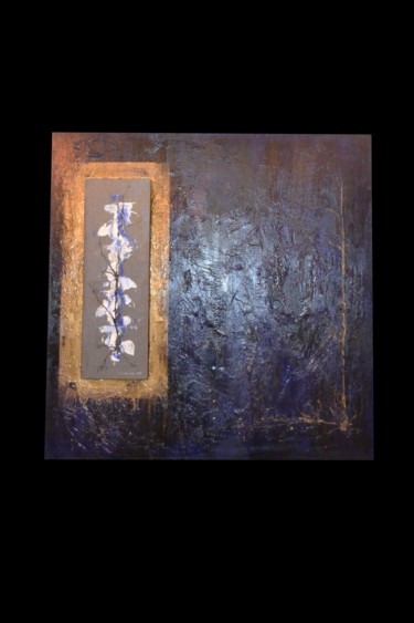 Peinture intitulée "bleu-relief.jpg" par Jacky Duvigneau, Œuvre d'art originale