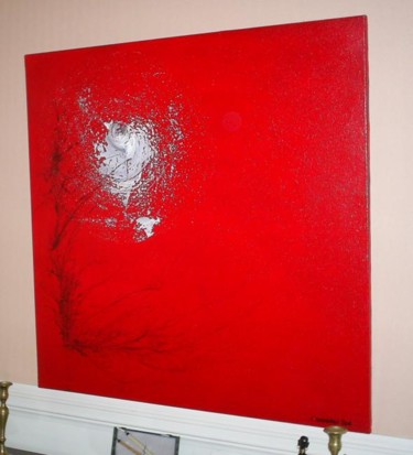 Peinture intitulée "Carrément rouge" par Jacky Duvigneau, Œuvre d'art originale