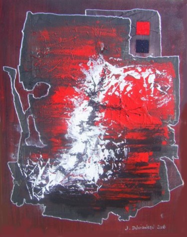 Peinture intitulée "Planete rouge" par Jacky Duvigneau, Œuvre d'art originale
