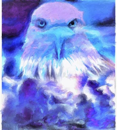 Digital Arts titled "aigle01.jpg" by Jacky Joncourt, Original Artwork, Digital Painting