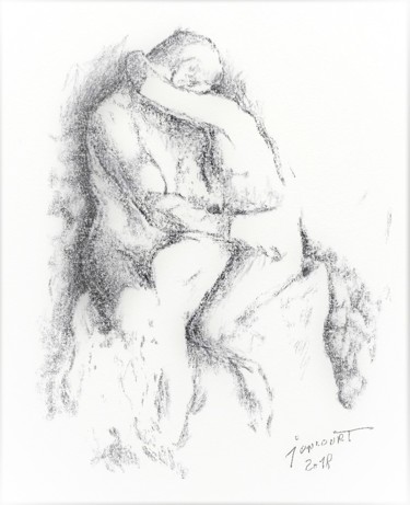 Drawing titled "LE BAISER Auguste R…" by Jacky Joncourt, Original Artwork, Digital Photography