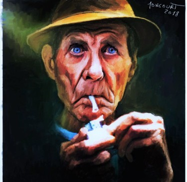 Arte digital titulada "le vieillard à la c…" por Jacky Joncourt, Obra de arte original, Pintura Digital
