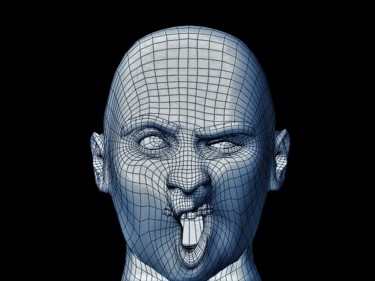Arts numériques intitulée "visage 3D" par Jacky Joncourt, Œuvre d'art originale, Modélisation 3D