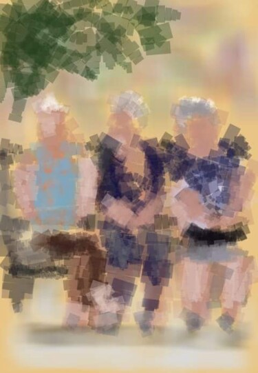 Arts numériques intitulée "Les 3 vieilles dames" par Jacky Patin, Œuvre d'art originale
