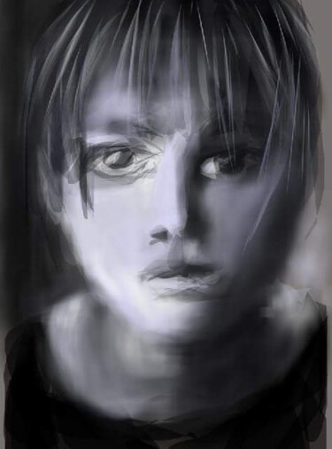 Цифровое искусство под названием "Portrait" - Jacky Patin, Подлинное произведение искусства