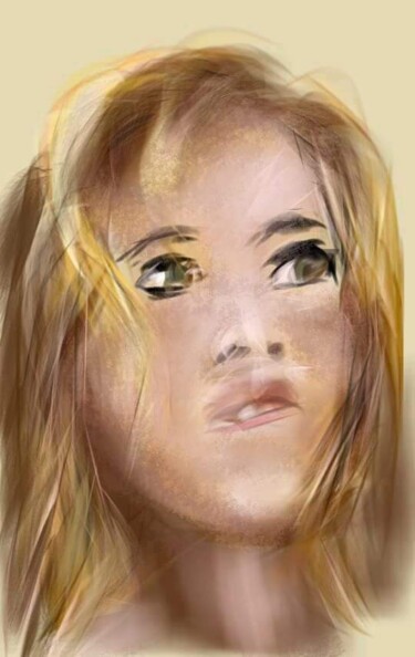 Цифровое искусство под названием "Portrait" - Jacky Patin, Подлинное произведение искусства