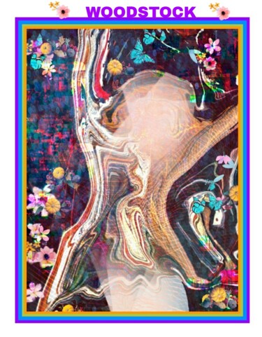 Digital Arts titled "La chanteuse" by Jacky Patin, Original Artwork, Digital Painting