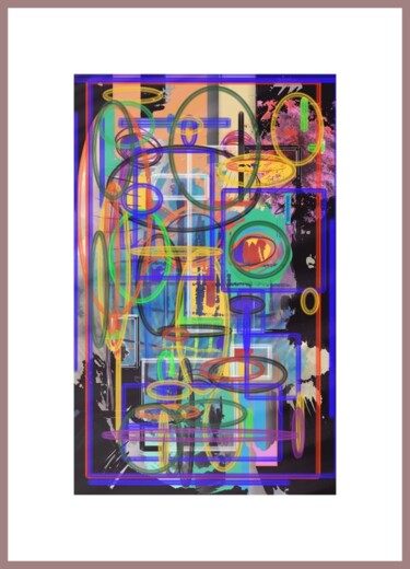 Arts numériques intitulée "Le fouillis" par Jacky Patin, Œuvre d'art originale, Peinture numérique