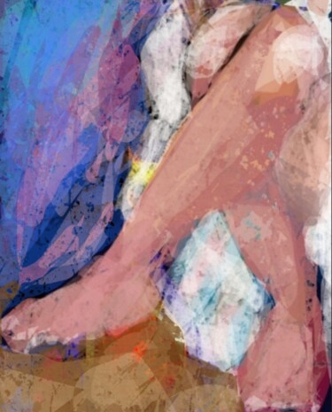 Digitale Kunst mit dem Titel "Les jambes..." von Jacky Patin, Original-Kunstwerk, Digitale Malerei