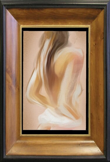 Digital Arts titled "Nudité romantique..." by Jacky Patin, Original Artwork, Digital Painting